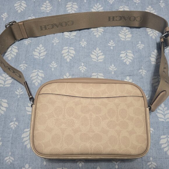 COACH Jamie Camera Bag In Signature Canvas With Stripe - Picture 2 of 6